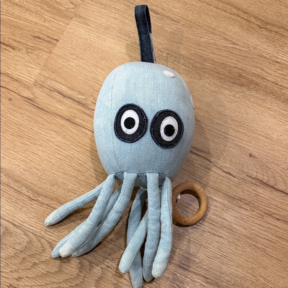 Ferm Living Blue Octopus Kids Toy